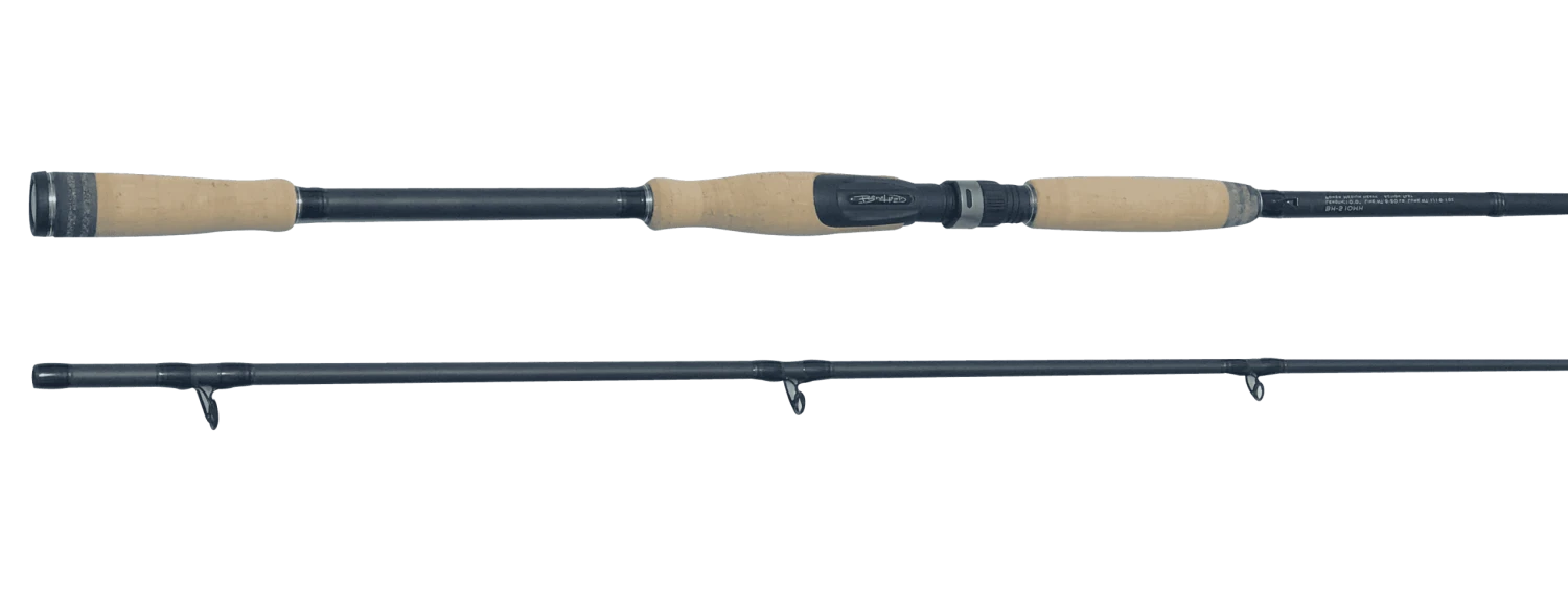 Bonehead Black 2pc Spinning Rod 1 Bonehead Black 2pc Spinning Rod