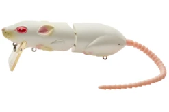 Spro BBZ 1 Rat -Daiwa Store SRT50Z1WHT Rat 50 White PinkTail